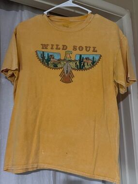 Wild Soul Short Sleeve Tee - Mustard Yellow